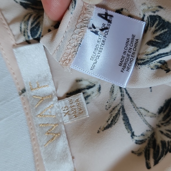 Wayf poplin floral top blouse size xsmall - Picture 16 of 16
